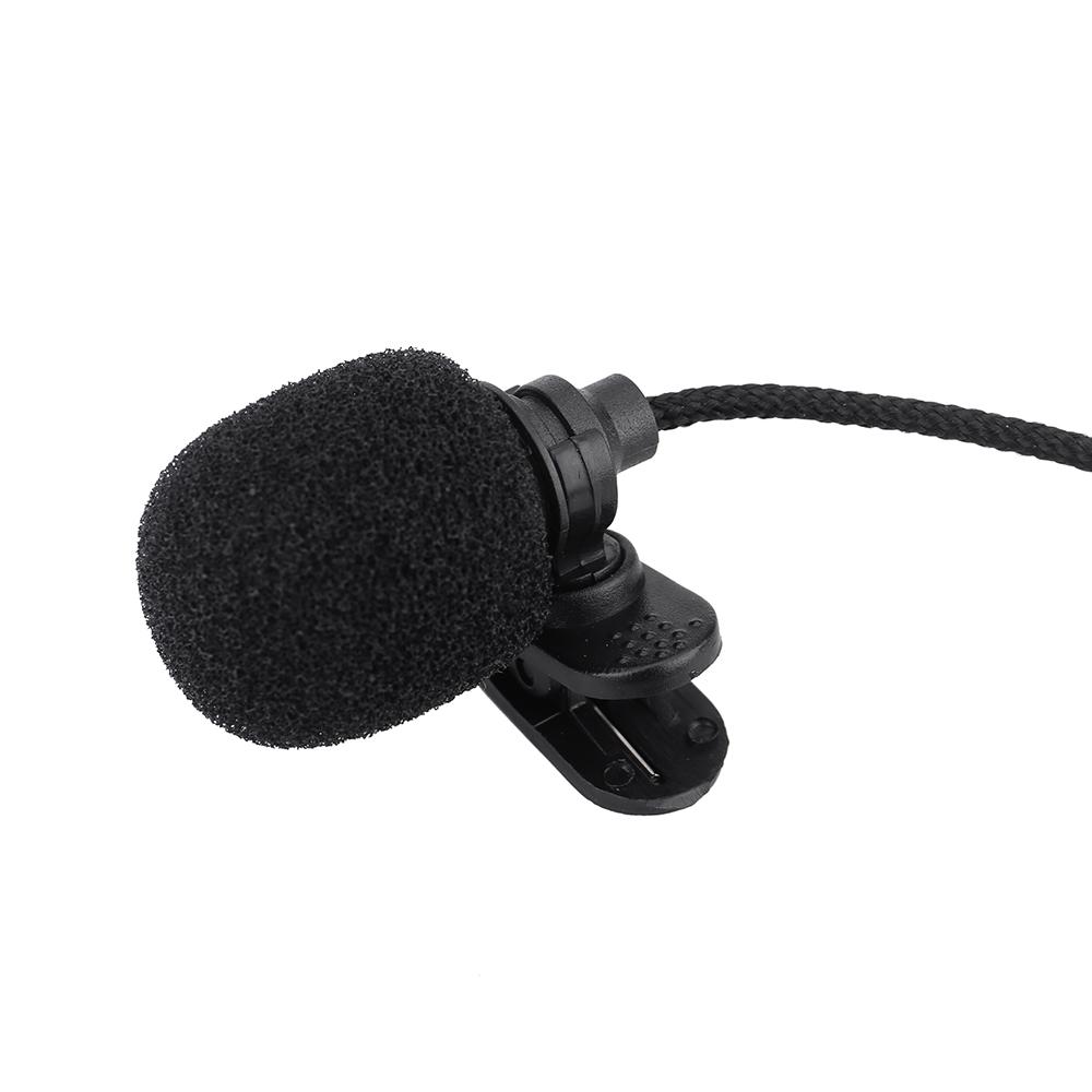 [okoogee]Mini Clip-on Lapel Lavalier Hands-free 3.5mm Jack Condenser Microphone Mic for Computer PC Laptop Loundspeaker
