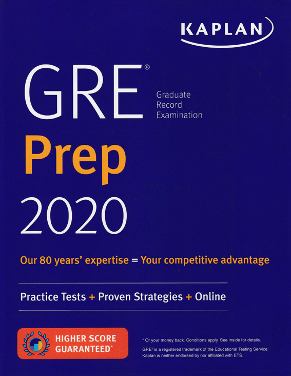GRE Prep 2020: Practice Tests + Proven Strategies + Online (Kaplan Test Prep) by DK TODAY