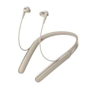 Sony หูฟังคล้องคอ ป้องกันเสียงรบกวนแบบไร้สาย 1000X รุ่น WI-1000X สีทอง