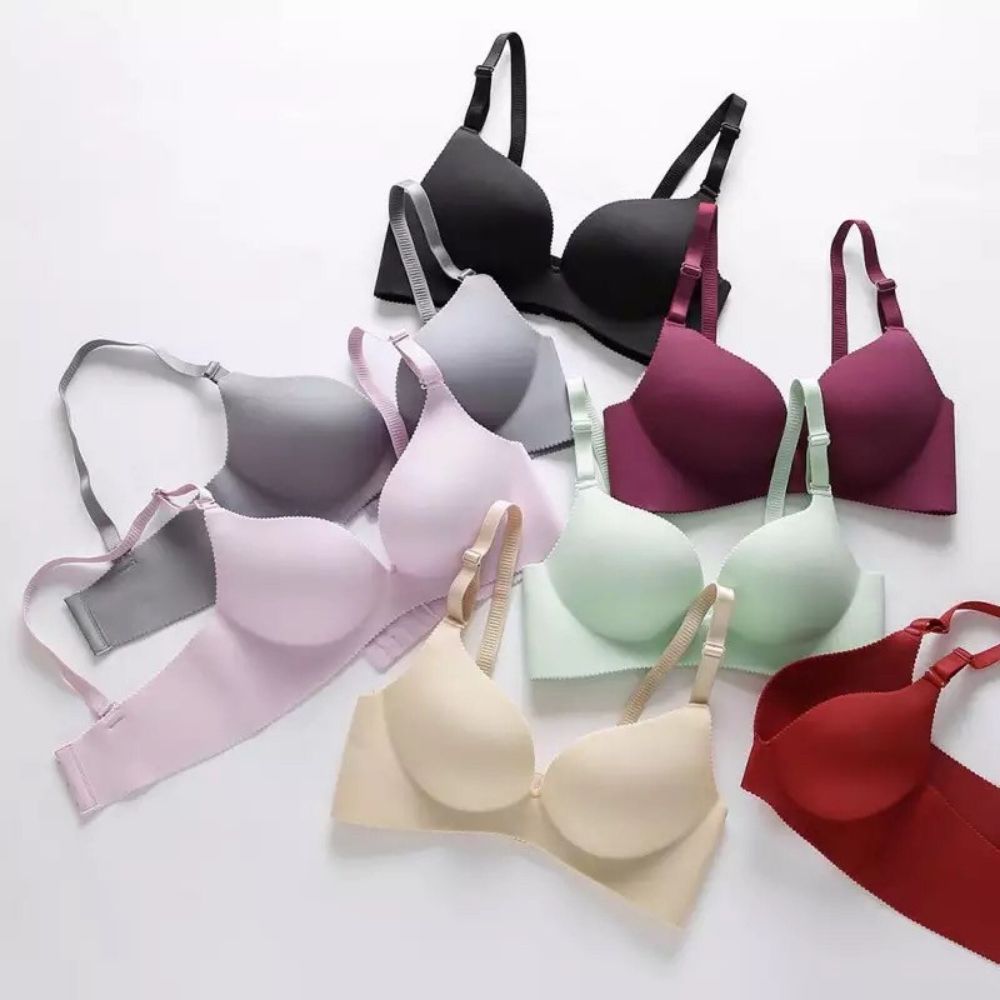Women's bras without frame, bubble bra, hand, 2 cm thick, help push the ...