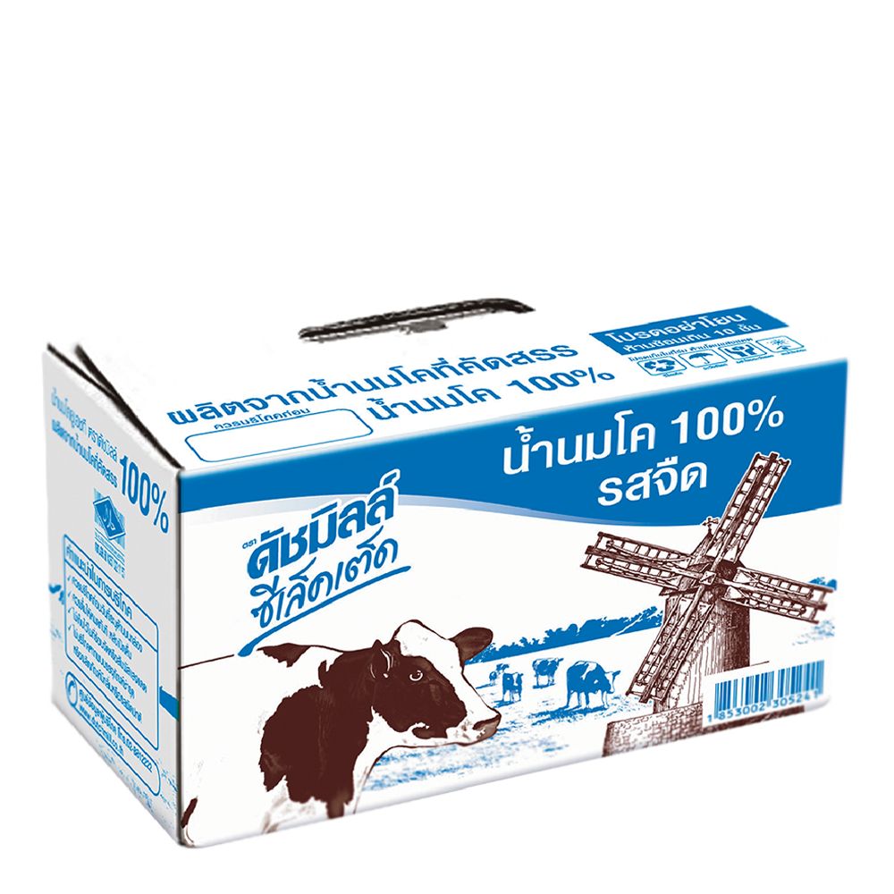 ดัชมิลล์ ยูเอชที ซีเล็คเต็ดรสจืด 180 มิลลิลิตร (ยกลัง) x 12 กล่อง/Dutch Mill UHT Selects Plain 180 ml (Crate) x 12 Boxes