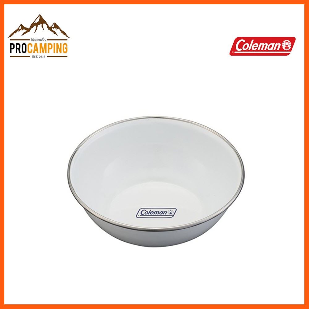 SALE COLEMAN JAPAN ENAMEL BOWL กีฬาและกิจกรรมกลางแจ้ง การตั้งแค้มป์และเดินป่า อุปกรณ์ให้แสงสว่าง