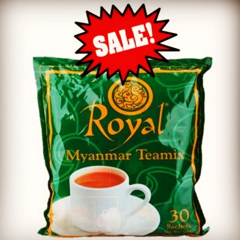 ชาพม่า Royal Myanmar Tea Mix 3 in 1 (แพ็ค 30 ซอง)