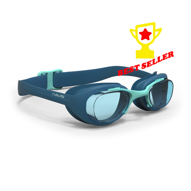 แว่นตาว่ายน้ำ  (สีฟ้า TURQUOISE) สำหรับผู้ใหญ่ และ เด็กโต   ทนทาน  !!! สินค้าแท้ 100% ขายดี !!!  SWIMMING GOGGLES  XBASE   TURQUOISE