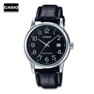 ภาพหน้าปกสินค้าVelashop นาฬิกาข้อมือ Casio Standard สายหนัง รุ่น MTP-V002L-1BUDF - สีดำ, MTP-V002L-1B, MTP-V002L, MTP-V002 ที่เกี่ยวข้อง