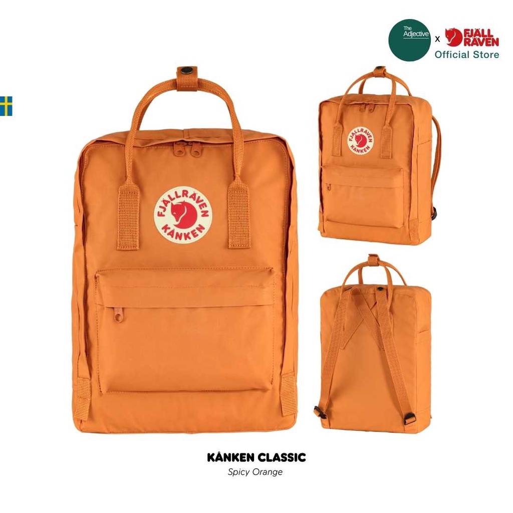 Fjallraven/Kanken Classic โทนสีส้ม /กระเป๋าสะพายหลัง เป้ Kanken เป้คองเก้น ฟยัลราเว่น กระเป๋า