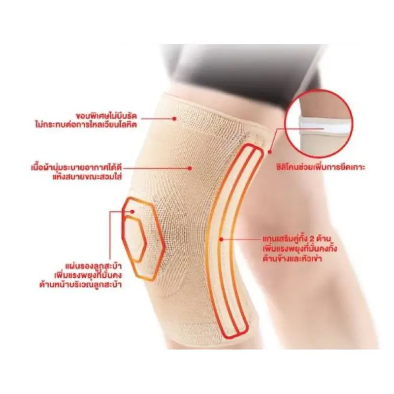 ภาพสินค้าTigerplast Knee ไทเกอร์พล๊าส อุปกรณ์พยุงเข่า ไซส์ L จากร้าน pmn healthcare บน Lazada ภาพที่ 2