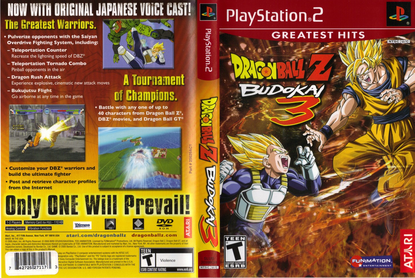 เกมส์ PS2 Dragon Ball Z Budokai 3 ดราก้อนบอล PlayStation2⚡ส่งไว⚡ - Siam