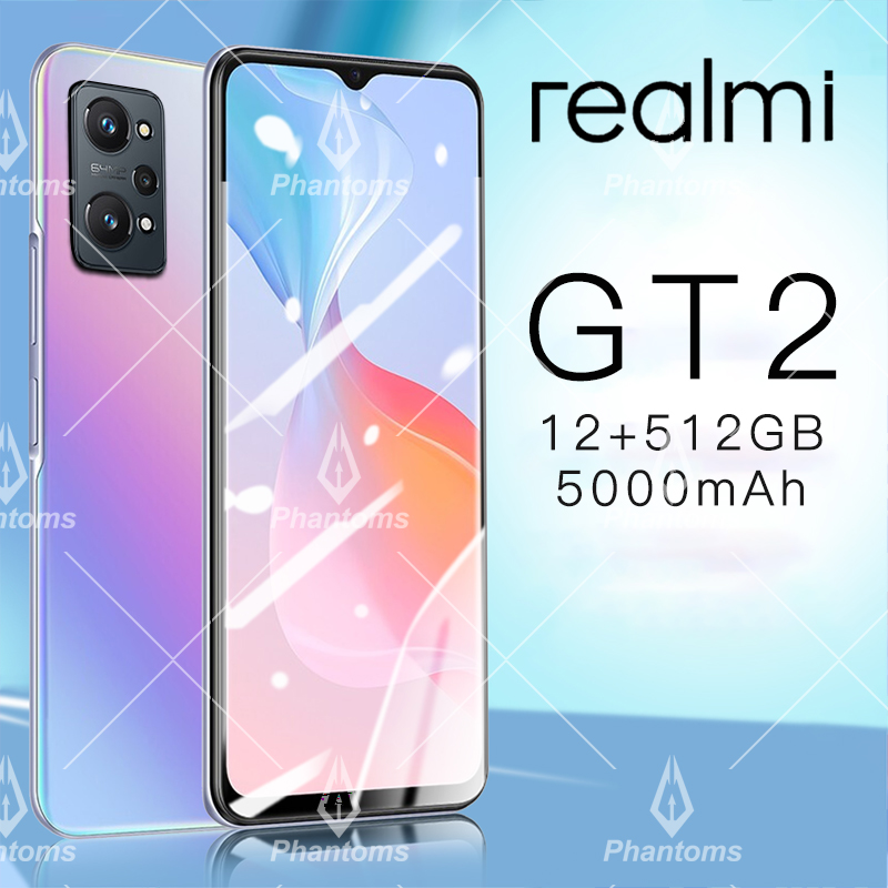 Top โทรศัพท์ถูกๆ Realmi Gt2 Phantoms มือถือ Smartphone 4G/5G โทรศัพท์มือถือ  รองรับ2ซิม มือถือราคาถูก แรม12Gb รอม512Gb โทรศัพท์ แบต Hd Camera โทรศัพท์เกม  สมาร์ทโฟน มือถือ Big Water Drop Screen - Bde7Okrt - Thaipick