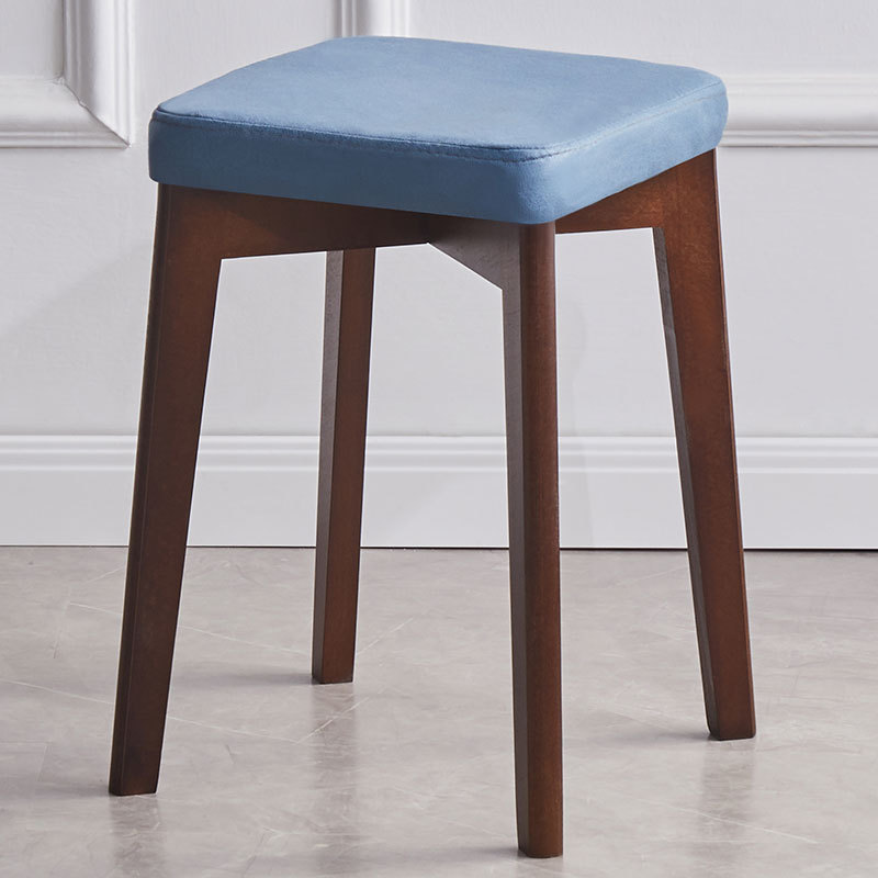 BaanD Wood Chair Minimal Chair Upholstered Solid Wood Bar Stools Square ...