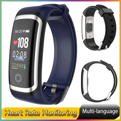 【Sent From Thailand】Fitbit Hot Sale Smart Bracelet M4 Men and Women Color Screen Continuous Heart Rate and Blood Pressure Monitoring Sports Watch Sports Bracelet
