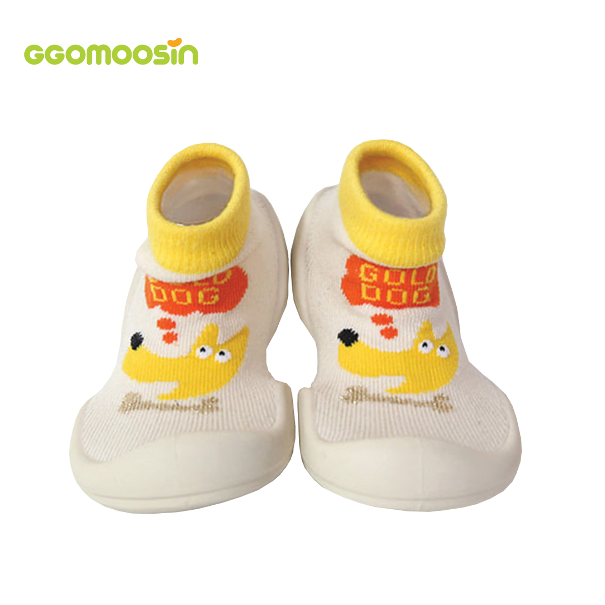 รองเท้าหัดเดิน GGOMOOSIN ลาย Gold Dog รองเท้า ถุงเท้า Baby Shoes Made in Korea รองเท้าเด็ก รองเท้าเด็กชาย รองเท้าเด็กผู้หญิง