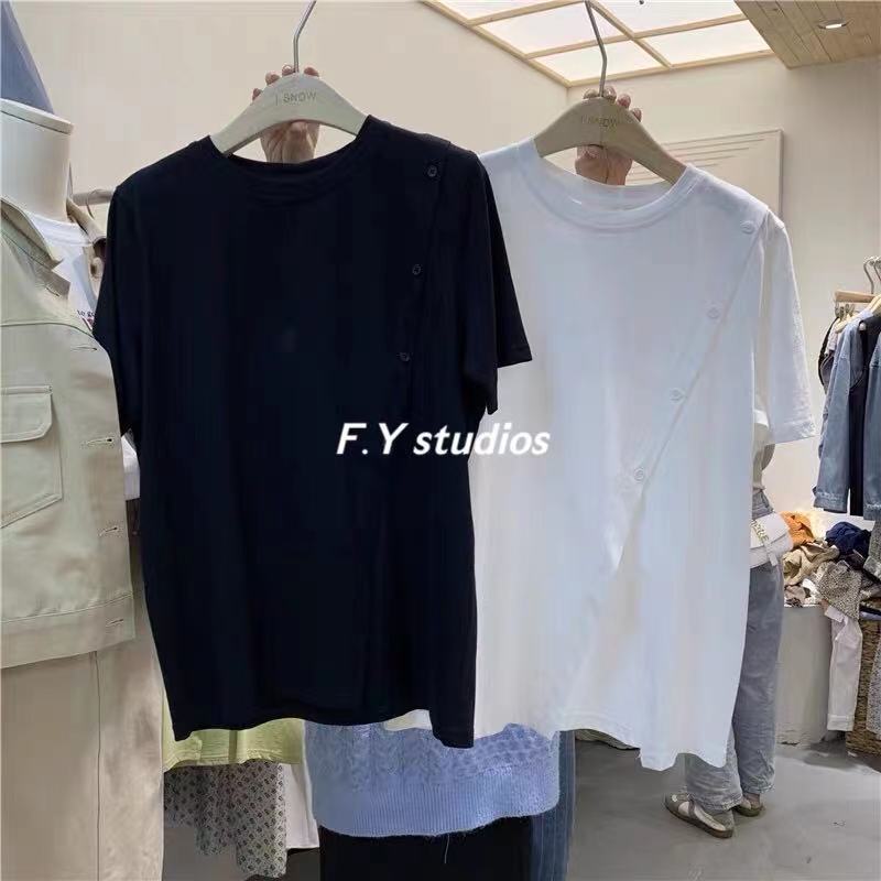 พร้อมส่ง‼️)????เสื้อยืดคอกลมแขนสั้น NO.90 เสื้