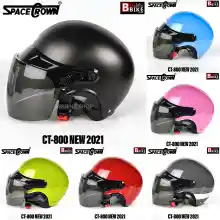 ภาพขนาดย่อของภาพหน้าปกสินค้าหมวกกันน็อค SPACE CROWN รุ่น CT-800 NEW2021 มีสีให้เลือก 9 สี จากร้าน BIGBIKES SHOP บน Lazada