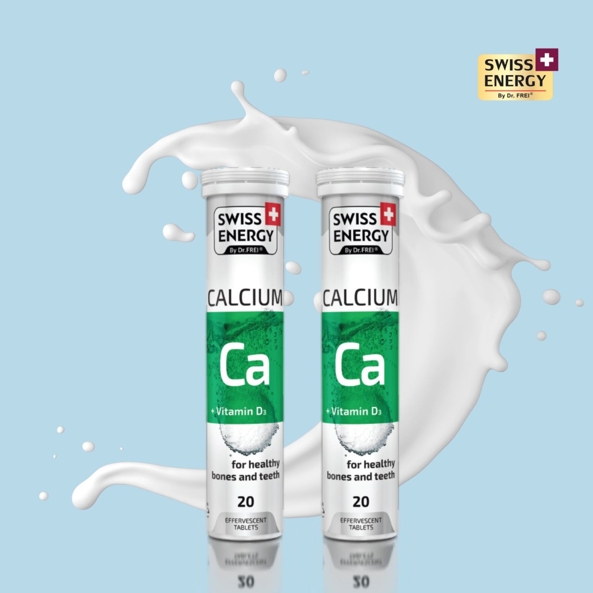 Swiss Energy CALCIUM + Vitamin D3 / สวิต เอนเนอจี แคลเซียม + วิตามิน ดี
