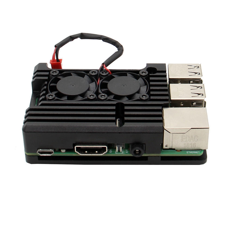 For Raspberry Pi 3B Aluminum Alloy Case, for Raspberry Pi Metal Case with Dual Fan , for Raspberry Pi 3 Model B+(Plus) /3B