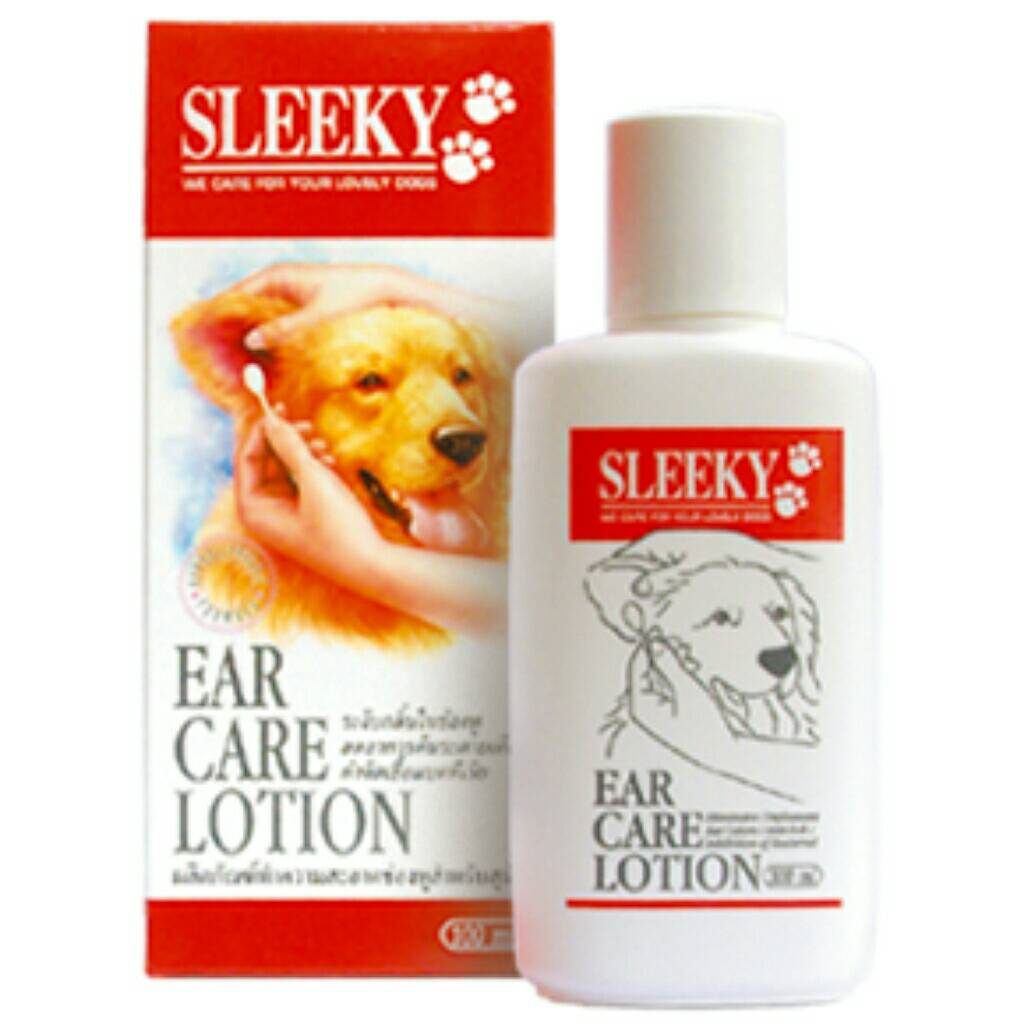 โลชั่นเช็ดหูสุนัข และแมว Sleeky ear care lotion 100ml Lazada.co.th