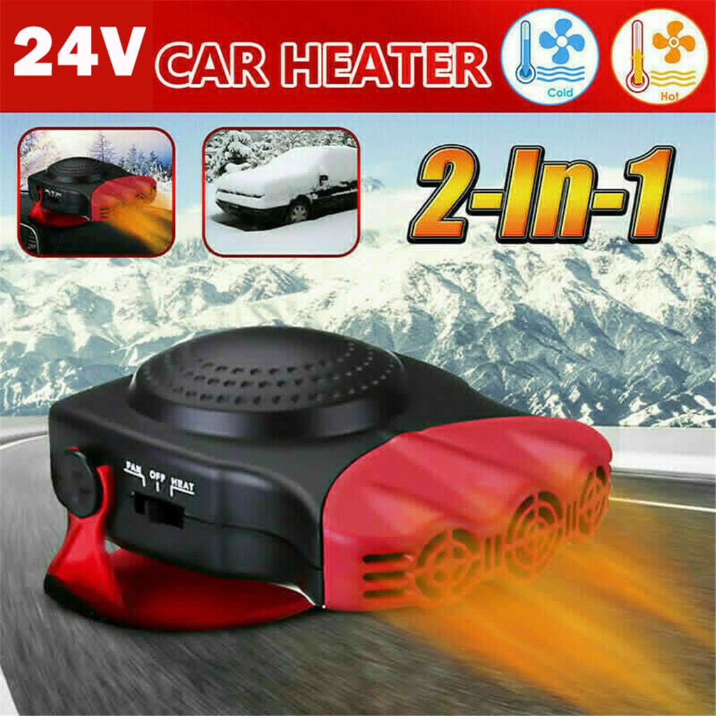 12V 150W Portable Car Heating Cooling Fan Heater Window Demister Defroster Black