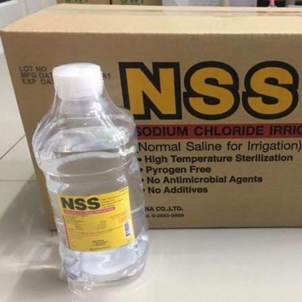 Nss 0 9 1000ml น ำเกล อ ไทยนคร ยกล ง 10ขวด Sodium Chloride Lazada Co Th