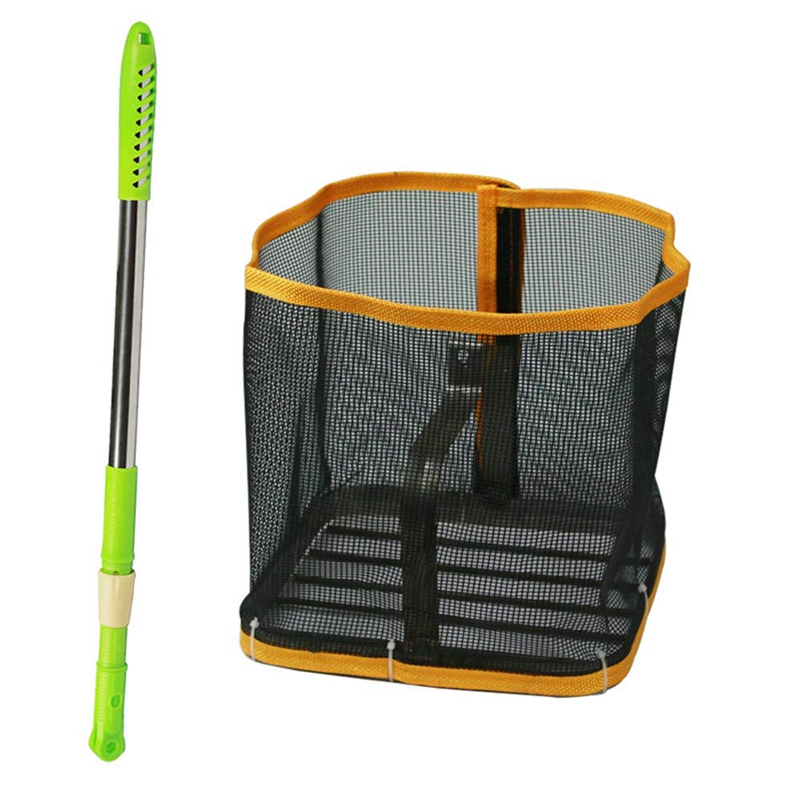 Telescopic Pole Table Tennis Ball Picker Table Tennis Retriever Picking Catcher Net Basket Collection Tool 150 Pieces