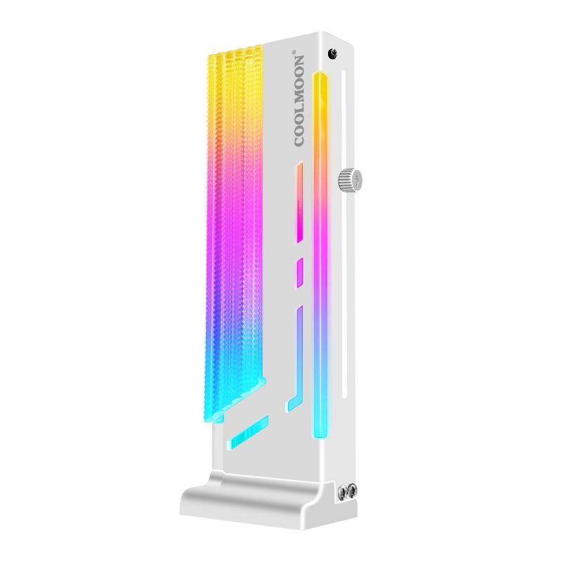COOLMOON Graphics Card Holder 5V ARGB Vertical Graphics Stand GPU Bracket Video Card Support for Computer Case Chassis