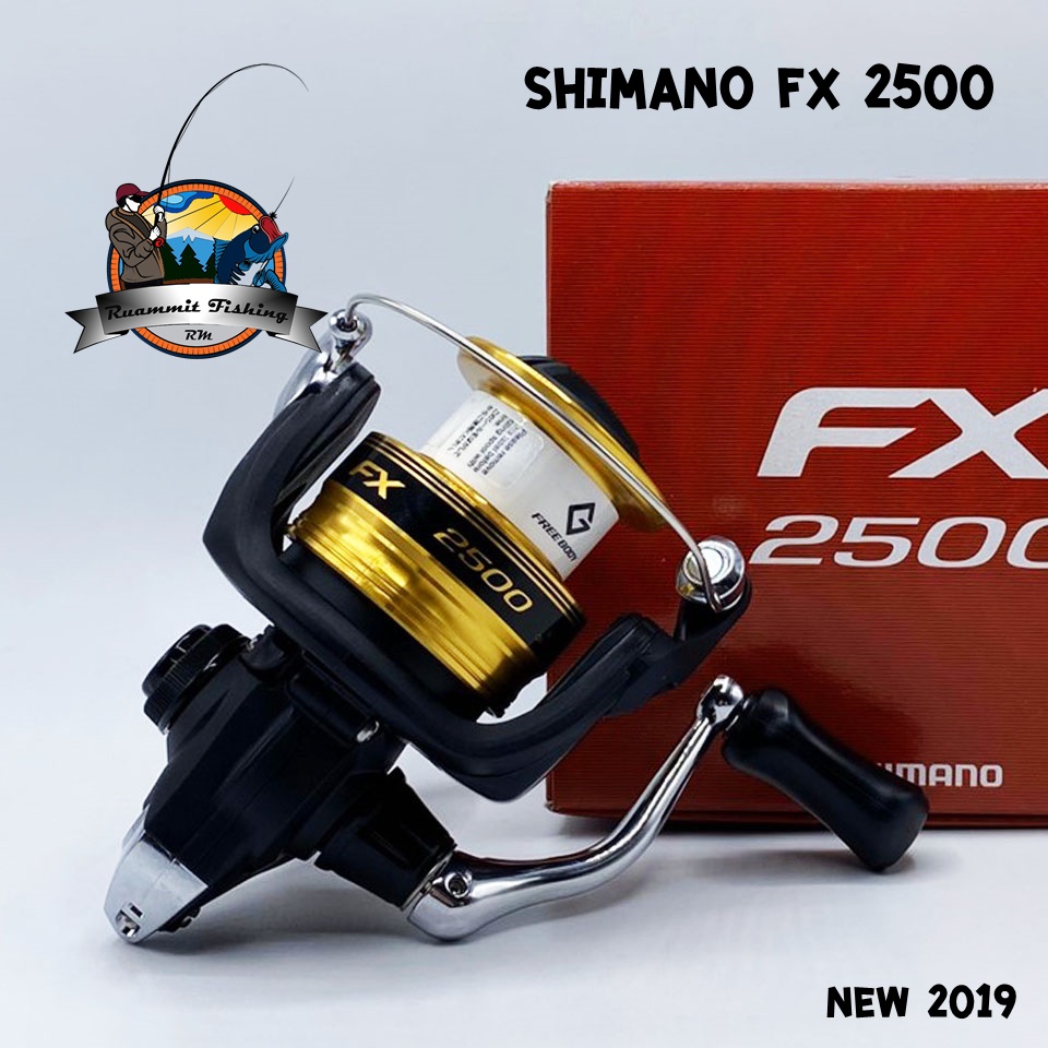 รอกสปินนิ่ง SHIMANO FX 1000/2000/2500/2500HG/C3000/4000 NEW 2019 (BLACK GOLD)