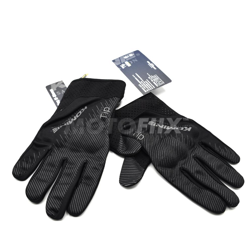 ถุงมือเต็มนิ้ว KOMINE GK-233 P RIDING M-GLV SIZE M BLACK