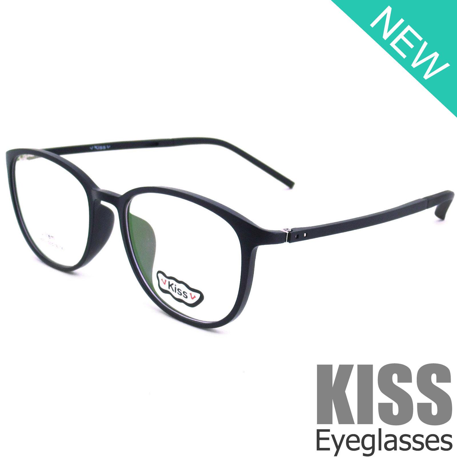 Korea แว่นตา รุ่น KISS DS 9002 C-12 กรอบแว่นตา กรอบเต็ม Square ทรงสี่เหลี่ยม ขาข้อต่อ วัสดุ ทีอาร์-90 (สำหรับตัดเลนส์) สวมใส่สบาย น้ำหนักเบา ไม่ตกเทรนด์ มีความแข็งแรงทนทาน Full frame Eyeglass Leg joints TR-90 material Eyewear Top Glasses