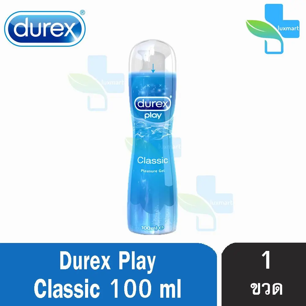 Durex Play Classic Lubricant Gel เจลหล่อลื่น ดูเร็กซ์ เพลย์ คลาสสิค 100 ML สีฟ้า [1 ขวด]