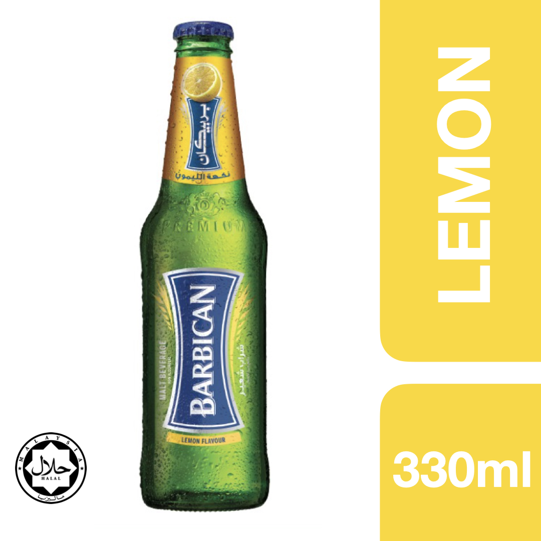 Barbican Malt Beverage Lemon Flavour 330ml ++ บาร์บิคาน เครื่องดื่มมอลต์สกัด รสมะนาว ขนาด 330ml