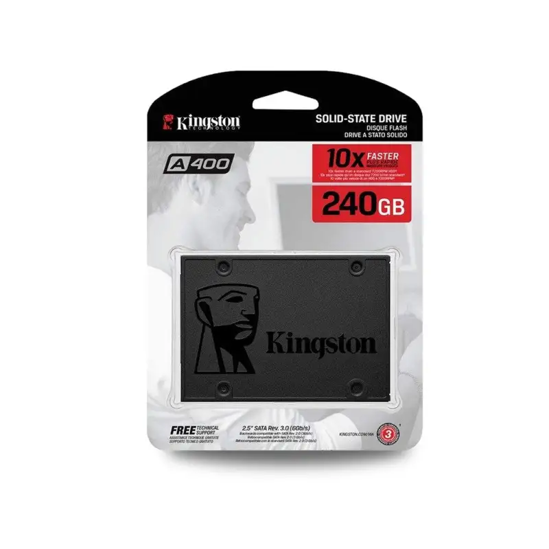 ภาพสินค้าKingston SSD โซลิดสเตทไดรฟ์/SSD A400 SATA 3.0 2.5inch-120GB/240GB/480GB/960GB ฮาร์ดไดรฟ์ภายในประกัน 3 ปี จากร้าน Waaroom บน Lazada ภาพที่ 11