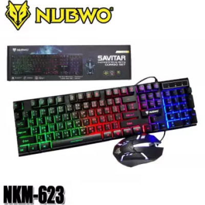 ดูภาพ NUBWO NKM-623 SAVITAR Keyboard And Mouse (ชุดคีย์บอร์ดเมาส์มีไฟสุดคุ้ม) ของแท้ <br/>เพิ่มเติม NUBWO NKM-623 SAVITAR Keyboard And Mouse (ชุดคีย์บอร์ดเมาส์มีไฟสุดคุ้ม) ของแท้