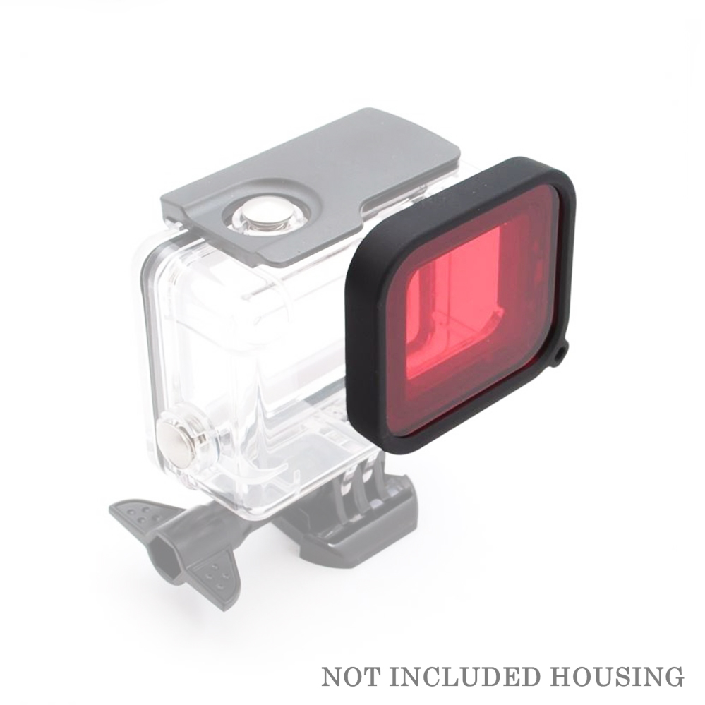 TELESIN® Red Filter for Waterproof Housing Case Lens GoPro 5/6/7