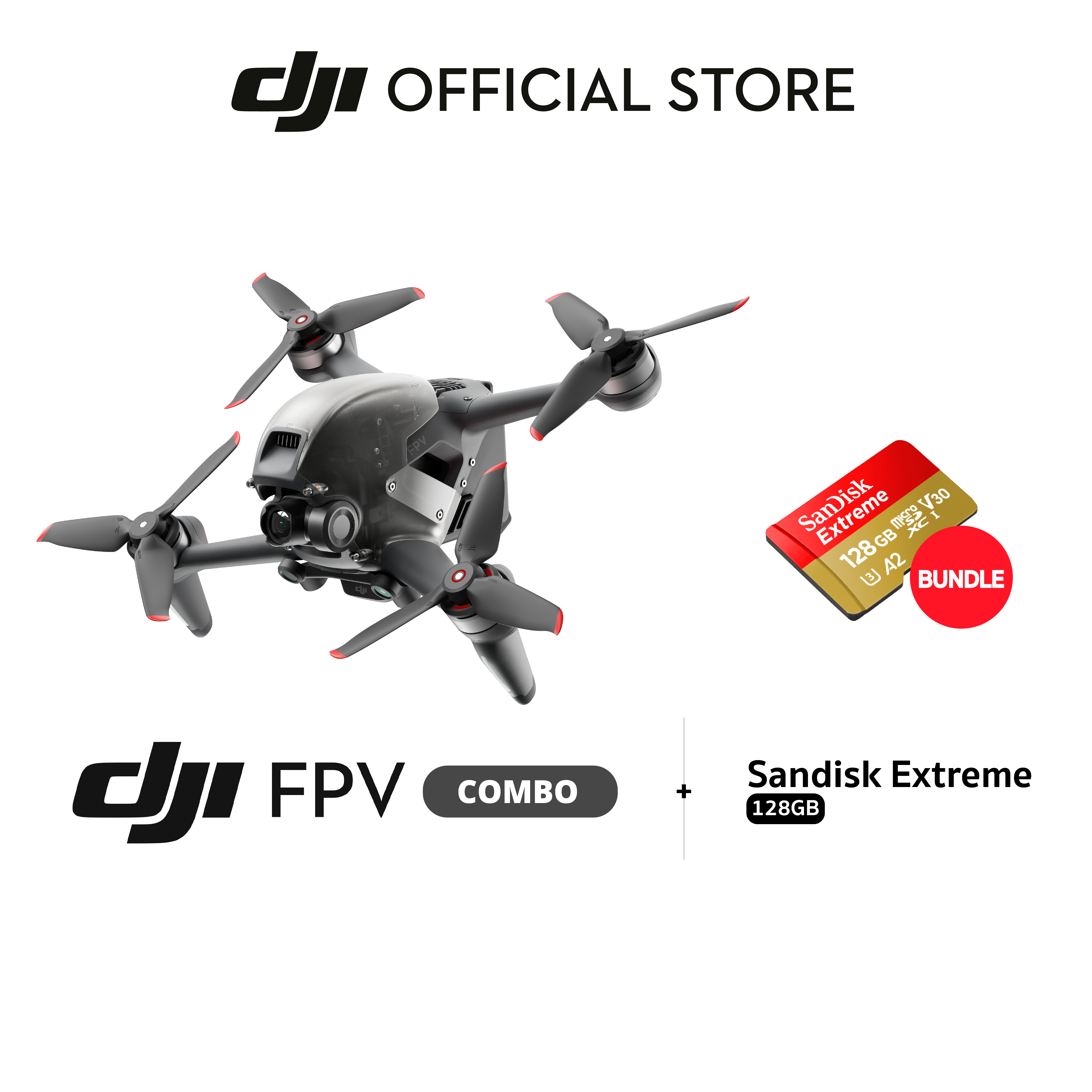 [ผ่อน 0% นาน 10 เดือน] DJI FPV COMBO ดีเจไอ เครื่องแรกของโลก เซ็นเซอร์กล้อง 1/2.3 วิดีโอระดับ4K/60fps