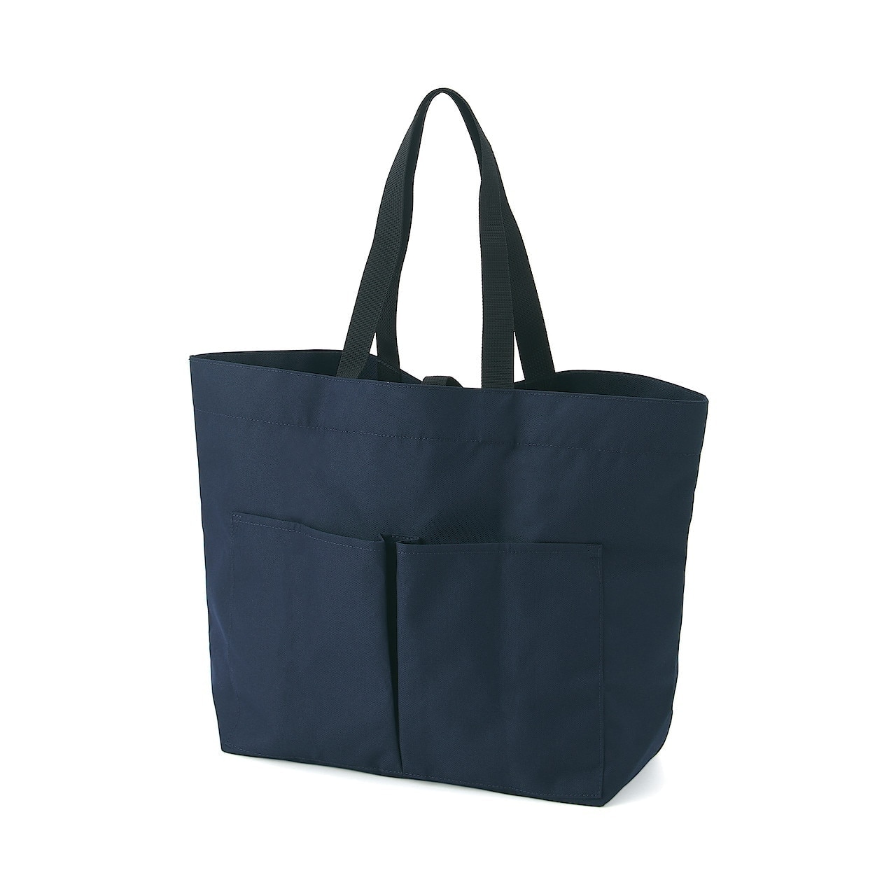 มูจิ กระเป๋าผ้าโพลีเอสเตอร์ทรงกว้างแบบพับเก็บได้ MUJI Collapsible