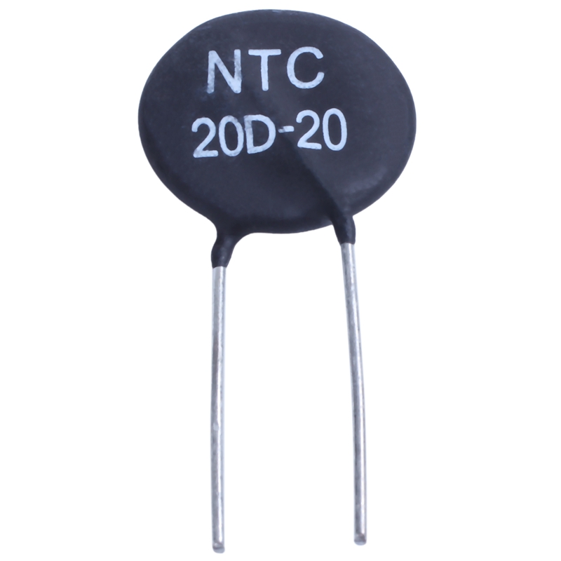 20D-20 NTC Thermistor สำหรับจำกัดของการไหลเข้ากระแสไฟแหล่งจ่ายไฟบัลลาสต์ CFLblack