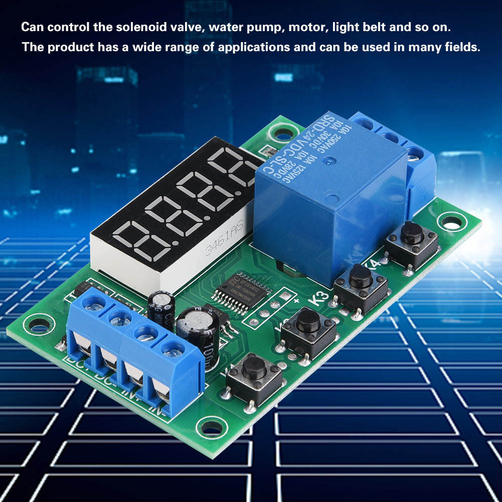 【ห้ามพลาด】Timer Relay จอแสดงผลแอลอีดีนาฬิกาจับเวลาปรับได้รีเลย์ ...