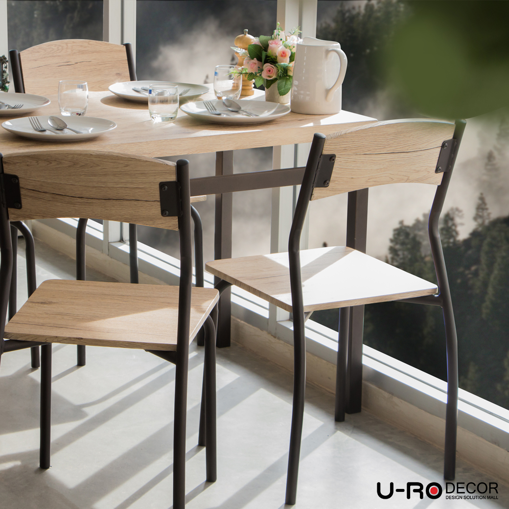 U-RO DECOR รุ่น SONOMA ชุดโต๊ะรับประทานอาหาร (โต๊ะ 1+เก้าอี้ 6 ตัว) ยูโรเดคคอร์ ชุดโต๊ะกินข้าว 6 ที่นั่ง โต๊ะกินข้าว เก้าอี้กินข้าว dining set dining table chair