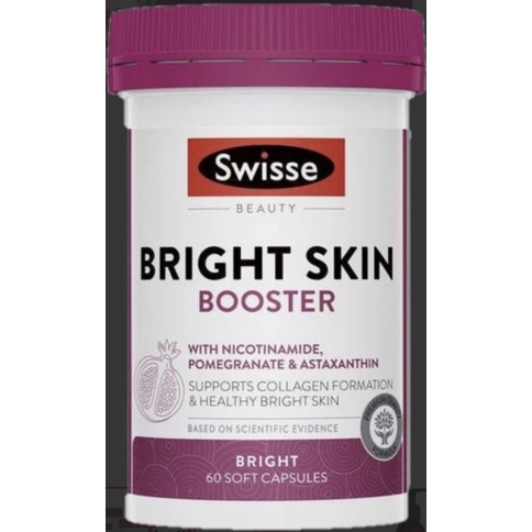 Swisse Beauty Bright Skin Booster 60แคปซูล พร้อมส่ง หมดอายุ 072025 ...