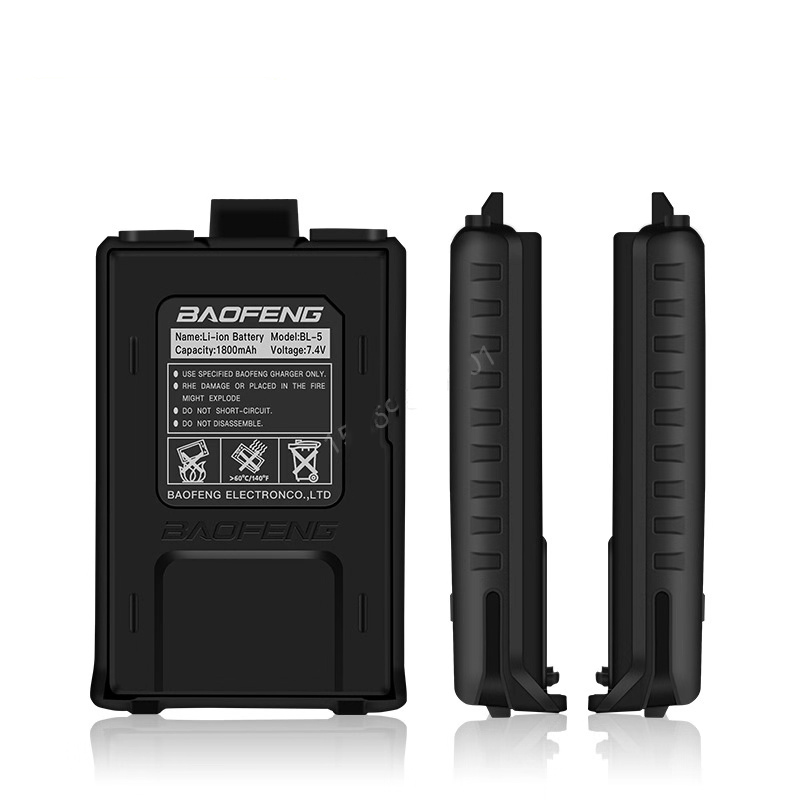แบตเตอรี่ battery BAOFENG UV5R (สีดำ) 7.4 V 1800 mAh walkie talkie