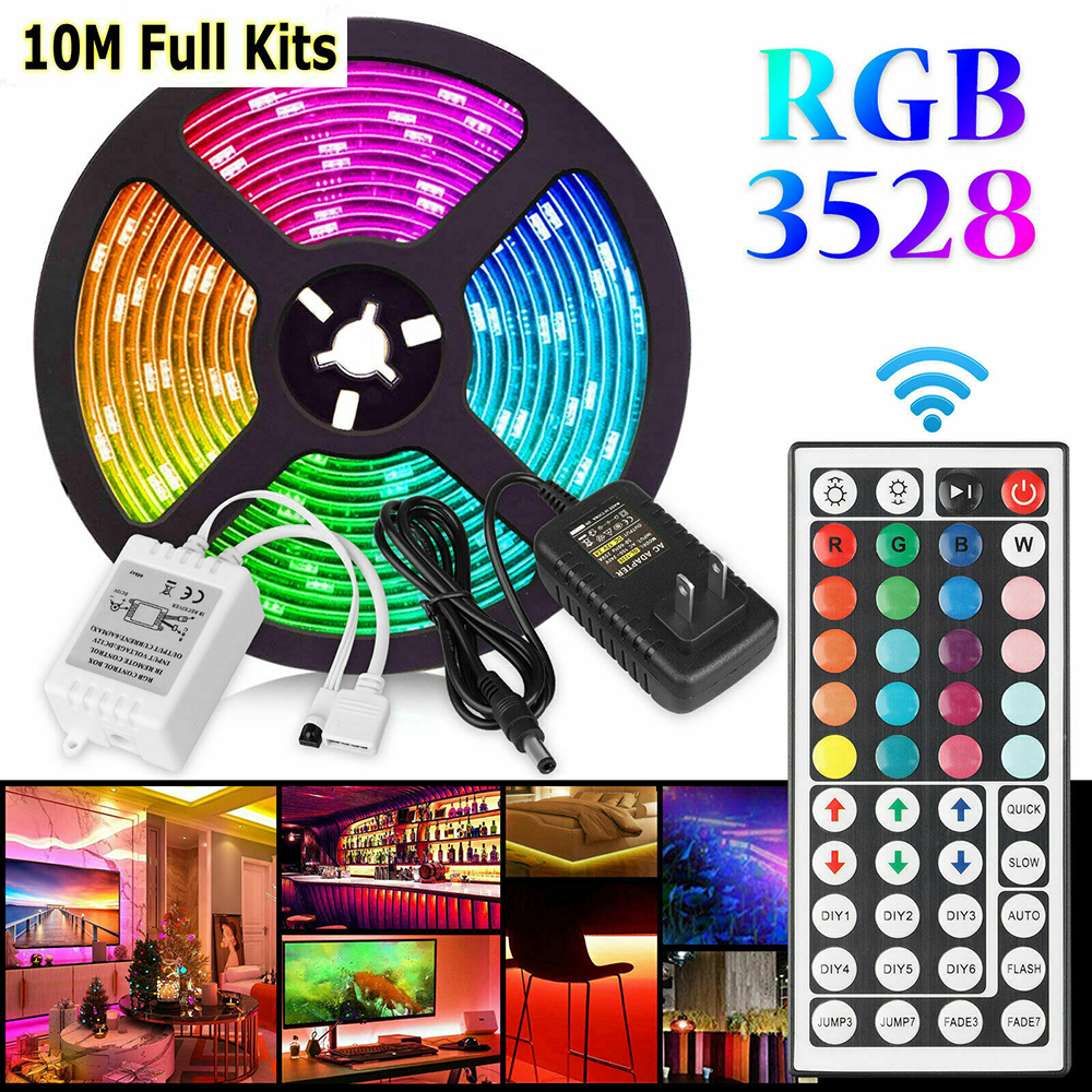 Remote Led Smd JZE52ZW4B SMD Party Remote Bar Room Fairy Lights Flexible 32FT 10M 3528 ...