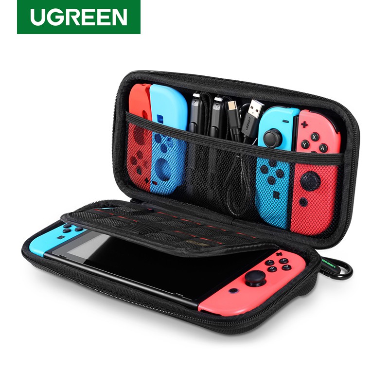 Ugreen กระเป๋าเก็บเครื่องเล่นเกม กันกระแทก คุณภาพดี สีดำ สำหรับ NS Nintendo Switch