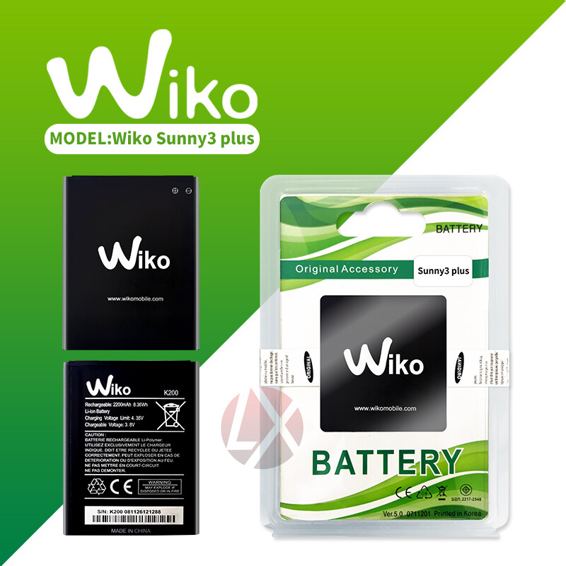แบต wiko Sunny 3 plus/K200/Sunny 4 แบตเตอรี่ battery wiko Sunny3plus/K200/Sunny 4 มีประกัน 6 เดือน