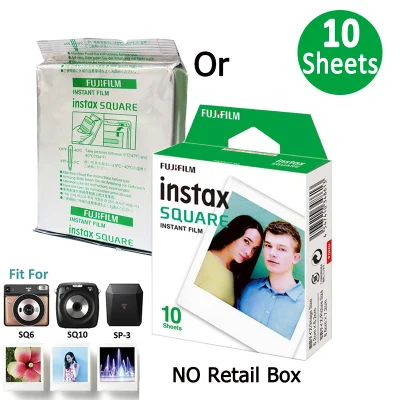 Fujifilm Instax SQUARE Film 10 Sheets Papers For Fuji Instax SQ1 SQ10 SQ 20 SQ6 SP-3 Instant Photo Camera