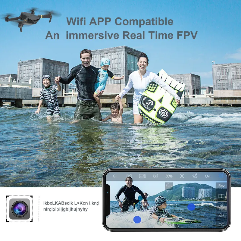 ภาพสินค้า(ส่งมาจากประเทศไทย)โดรนบังคับ E58 WIFI FPV With Wide Angle HD 1080P Camera โดรนติดกล้อง Hight Hold Mode Foldable Arm RC Qpter Drone โดรนบังคับ X Pro RTF Dron For Gift จากร้าน Market-Ele บน Lazada ภาพที่ 2