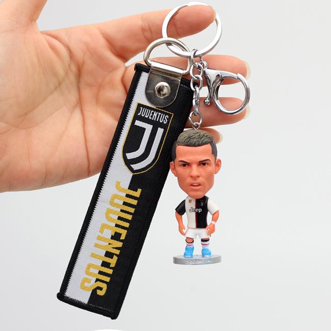 พวงกุญแจ ตุ๊กตา คริสเตียโน โรนัลโด (Cristiano Ronaldo) เสื้อเบอร์ 7 ยูเวนตุส