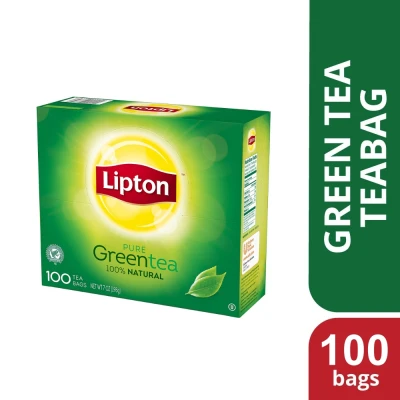 Lipton Pure Green Tea 100 ซอง(Tea Bags) ชาเขียวลิปตัน