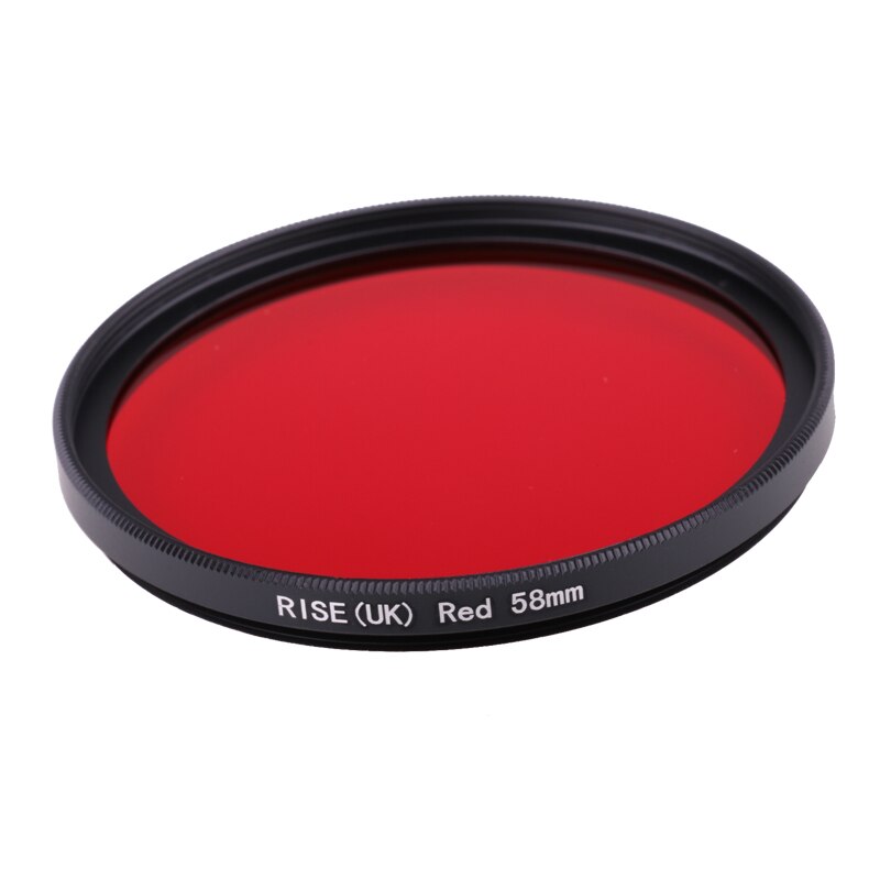 Camera Filter 58mm Full Red Color Lens Filter