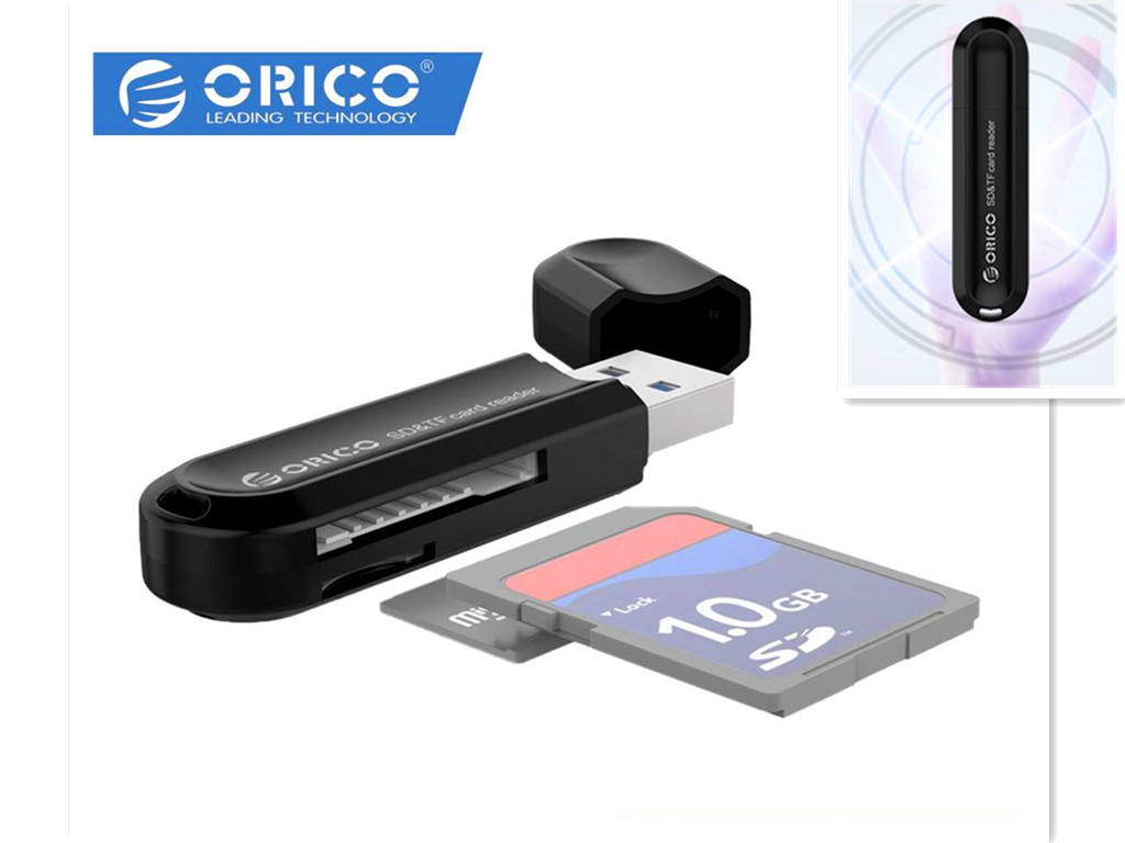 ORICOโอริโก้ตัวอ่านการ์ด TF/SD ผ่านUSB 3.0 โอริโก้ การ์ดรีดเดอร์CRS21 Micro SD / SD Card ตัวอ่านการ์ด 2 in 1 ผ่าน USB 3.0 ใช้สำหรับมือถือ คอมพิวเตอร์