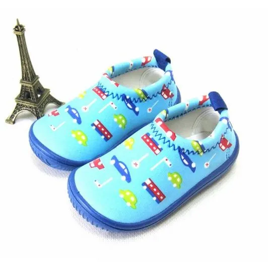 *SALE* รองเท้าเด็ก สีฟ้าลายรถ Size 12.5 cm.
